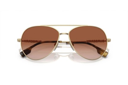 Ochelari de soare Burberry BE3147 110913 Pilot Aurii