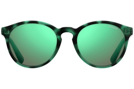 Okulary przeciwsłoneczne Polaroid Junior PLD8024/S PHW/5Z Polarized Okrągłe Zielone