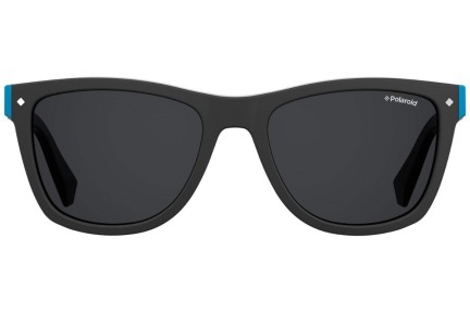 Okulary przeciwsłoneczne Polaroid Junior PLD8025/S 003/M9 Polarized Prostokątne Czarne