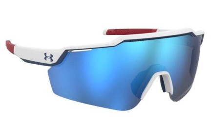 Okulary przeciwsłoneczne Under Armour UALEVELUP WWK/W1 Pojedyncze | Shield Białe