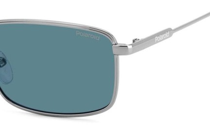 Слънчеви очила Polaroid PLD6227/S/X 6LB/C3 Polarized Правоъгълни Сребърна