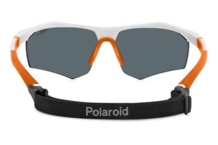 Okulary przeciwsłoneczne Polaroid PLD7055/S VK6/BG Polarized Prostokątne Białe