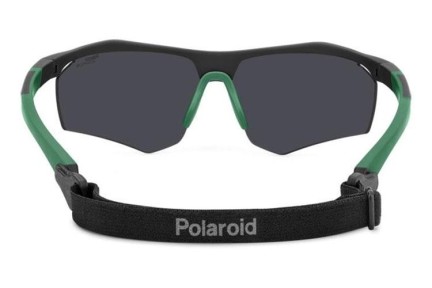 Okulary przeciwsłoneczne Polaroid PLD7055/S 3OL/78 Polarized Prostokątne Czarne