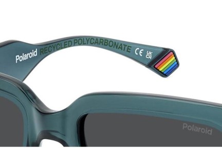 Слънчеви очила Polaroid PLD6223/S/X ZI9/M9 Polarized Правоъгълни Зелена