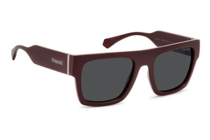 Okulary przeciwsłoneczne Polaroid PLD6224/S/X LHF/M9 Polarized Flat Top Czerwone