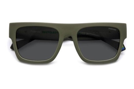 Okulary przeciwsłoneczne Polaroid PLD6224/S/X 3Y5/M9 Polarized Flat Top Zielone