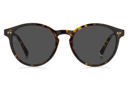 Okulary przeciwsłoneczne Tommy Hilfiger TH2159/S 086/IR Okrągłe Havana