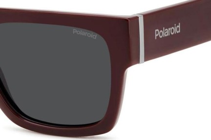 Okulary przeciwsłoneczne Polaroid PLD6224/S/X LHF/M9 Polarized Flat Top Czerwone