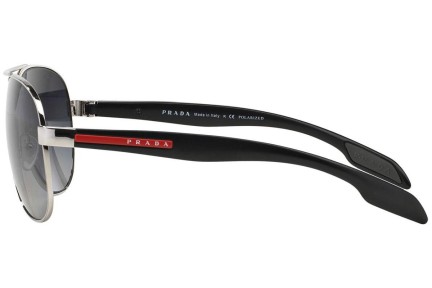 Ochelari de soare Prada Linea Rossa PS53PS 1BC5W1 Polarized Pilot Argintii