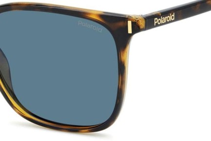 Okulary przeciwsłoneczne Polaroid PLD6226/S 086/C3 Polarized Prostokątne Havana