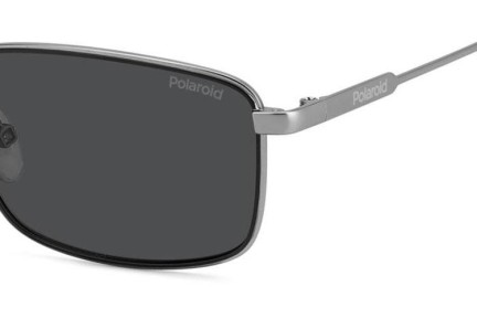 Слънчеви очила Polaroid PLD6227/S/X SVK/M9 Polarized Правоъгълни Сребърна