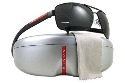 Okulary przeciwsłoneczne Prada Linea Rossa PS54IS 1BO1A1 Prostokątne Czarne