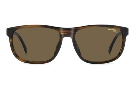 Слънчеви очила Carrera CFLEX08/G/S EX4/SP Polarized Правоъгълни Кафява