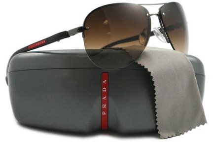 Ochelari de soare Prada Linea Rossa PS56MS 5AV6S1 Pilot Argintii