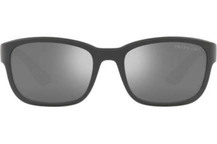 Okulary przeciwsłoneczne Prada Linea Rossa PS05VS UFK07H Polarized Prostokątne Szare