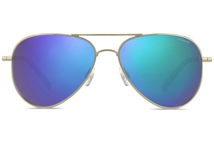Okulary przeciwsłoneczne Polaroid PLD6012/N J5G/K7 Polarized Pilotki (Aviator) Złote