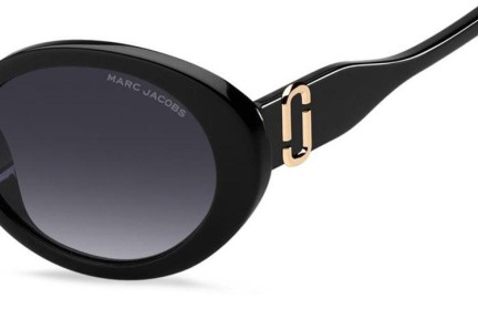 Okulary przeciwsłoneczne Marc Jacobs MARC792/F/S 807/9O Owalne Czarne