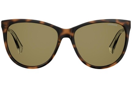 Okulary przeciwsłoneczne Polaroid PLD4058/S 086/LA Polarized Kocie oczy Havana