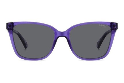 Ochelari de soare Polaroid Junior PLD8062/S B3V/M9 Polarized Cat Eye Violeți