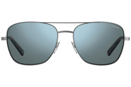 Okulary przeciwsłoneczne Polaroid PLD2068/S/X 6LB/5X Polarized Pilotki (Aviator) Srebrne