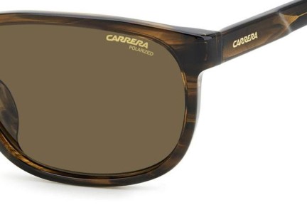 Слънчеви очила Carrera CFLEX08/G/S EX4/SP Polarized Правоъгълни Кафява