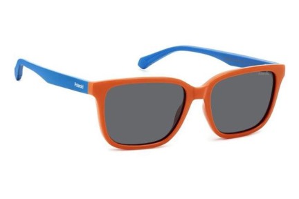 Слънчеви очила Polaroid Junior PLD8063/S L7Q/M9 Polarized Правоъгълни Оранжева