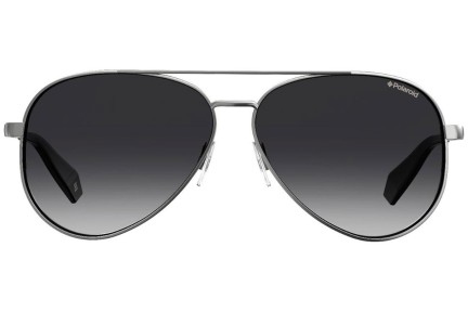 Okulary przeciwsłoneczne Polaroid PLD6069/S/X 6LB/WJ Polarized Pilotki (Aviator) Srebrne