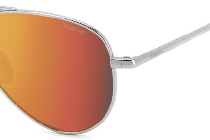 Слънчеви очила Polaroid Junior PLD8015/N GHP/OZ Polarized Пилотни Сребърна