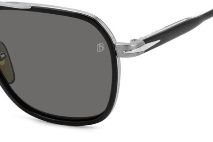 Okulary przeciwsłoneczne David Beckham DB1161/S 284/M9 Polarized Prostokątne Srebrne