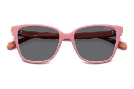 Ochelari de soare Polaroid Junior PLD8062/S 35J/M9 Polarized Cat Eye Roz