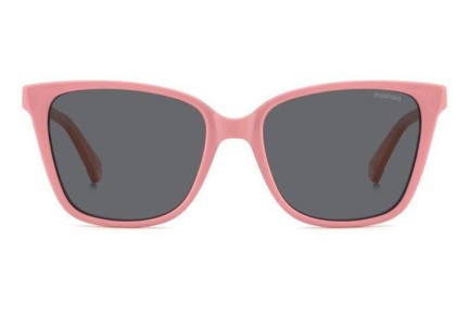 Ochelari de soare Polaroid Junior PLD8062/S 35J/M9 Polarized Cat Eye Roz