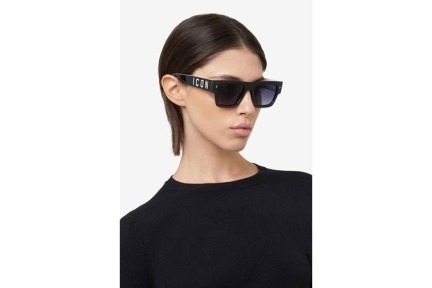 Ochelari de soare Dsquared2 ICON0021/S 807/9O Dreptunghiulari Negri