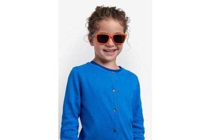 Слънчеви очила Polaroid Junior PLD8063/S L7Q/M9 Polarized Правоъгълни Оранжева