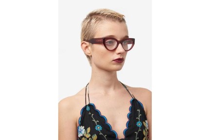 Silmälasit Etro ETRO0018 2LF Cat Eye Punainen