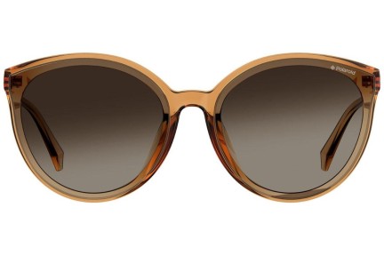 Okulary przeciwsłoneczne Polaroid PLD4082/F/S 09Q/LA Polarized Okrągłe Brązowe