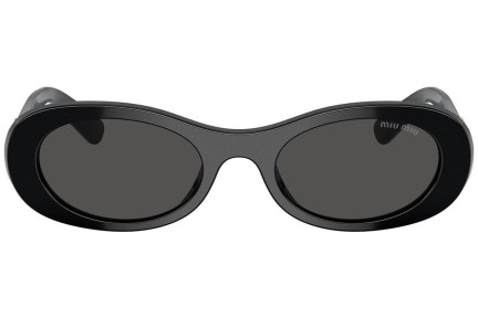 Okulary przeciwsłoneczne Miu Miu MU06ZS 1AB5S0 Owalne Czarne