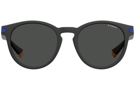 Okulary przeciwsłoneczne Polaroid Active Collection PLD2087/S 0VK/M9 Polarized Okrągłe Czarne