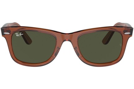 Слънчеви очила Ray-Ban Wayfarer RB2140 677631 Квадратни Кафява