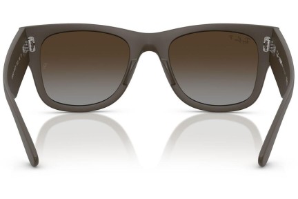 Слънчеви очила Ray-Ban RB4840S 6124T5 Polarized Квадратни Кафява