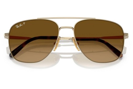 Слънчеви очила Ray-Ban RB8097 9265M2 Polarized Пилотни Златна