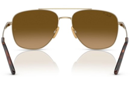 Слънчеви очила Ray-Ban RB8097 9265M2 Polarized Пилотни Златна