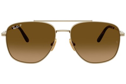 Слънчеви очила Ray-Ban RB8097 9265M2 Polarized Пилотни Златна