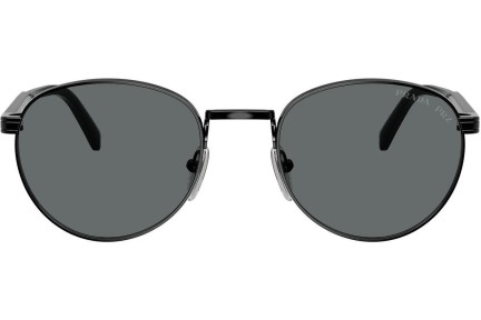 Napszemüvegek Prada PRB51S 1AB5Z1 Polarized Kerek Fekete