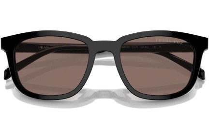 Слънчеви очила Prada PRA21S 16K30H Polarized Правоъгълни Черна