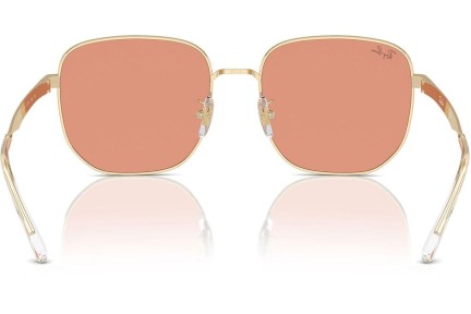 Ochelari de soare Ray-Ban RB3713D 921374 Dreptunghiulari Aurii