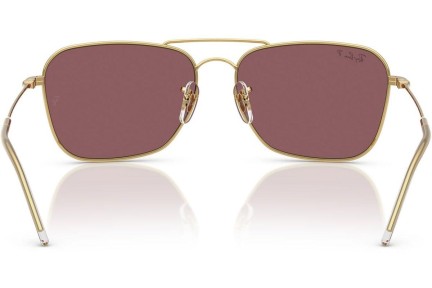 Слънчеви очила Ray-Ban Caravan Reverse RBR0102S 001/LB Polarized Правоъгълни Златна