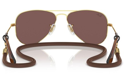 Ochelari de soare Ray-Ban Junior Aviator Junior RJ9506S 223/6G Pilot Aurii