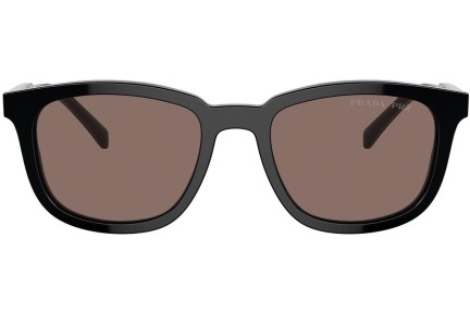 Слънчеви очила Prada PRA21S 16K30H Polarized Правоъгълни Черна