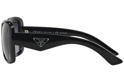 Okulary przeciwsłoneczne Prada PR32PS 1AB5W1 Polarized Oversize Czarne