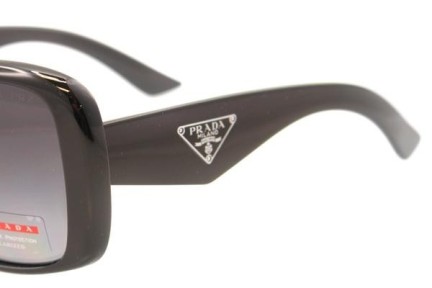 Okulary przeciwsłoneczne Prada PR32PS 1AB5W1 Polarized Oversize Czarne